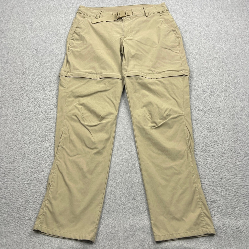 The North Face Paramount Convertible Pant Womens 6 Short Tan Nylon Zip Off Hike